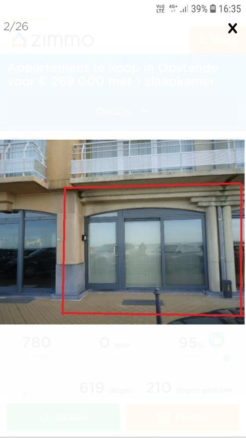 Appartement "Zeezicht 002" オステンド エクステリア 写真